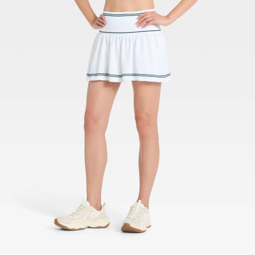 All In Motion - Women's Seamless Cable Knit Skort - All In Motion  White